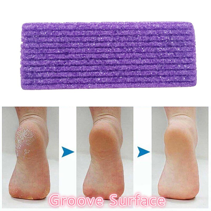 1 Uds piedra pómez exfoliante cuidado de los pies Eliminación de la piel muerta exfoliante pedicura pie lima de uñas piel áspera herramienta de limpieza de la piel: 01 Notched