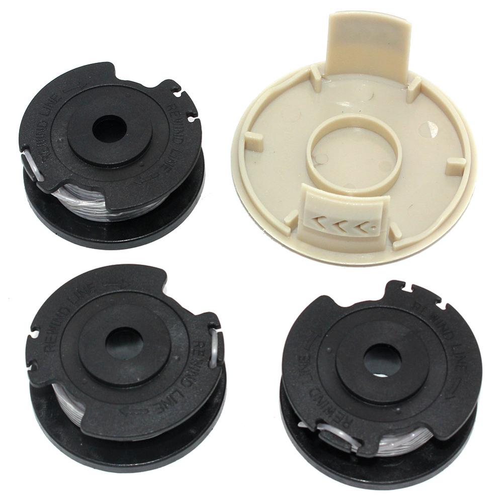 Spool With Line+Spool Cap Cover For Greenworks 2100202, 2100302, 2100702, STBA40B210, ST40B410, BST4000, ST40L00