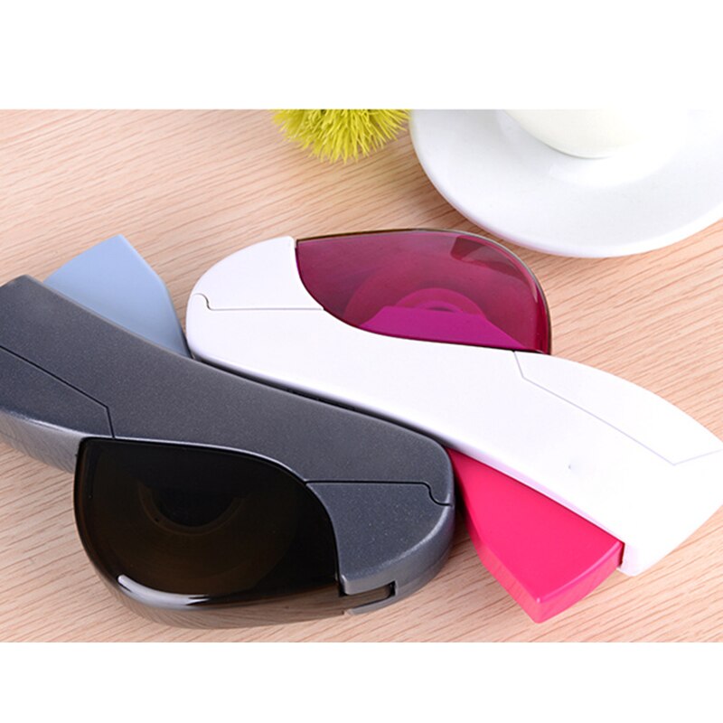 Auto Tape Dispenser Well Hand-Held Tape Dispenser Cutter Pink And Grey Safe Smooth Convenient Not Easy To Rust