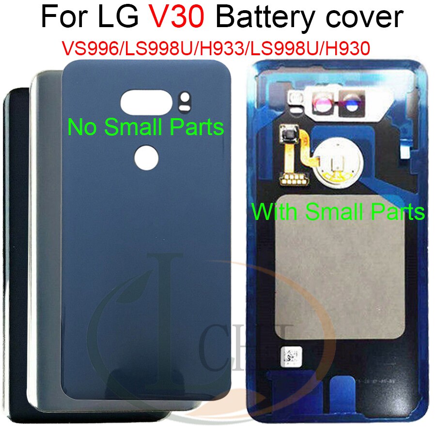 Voor Lg V30 Batterij Cover Deur Achter Glas Behuizing Case Voor Lg V30 Back Cover H930DS VS996 Batterij Cover Vervanging onderdelen
