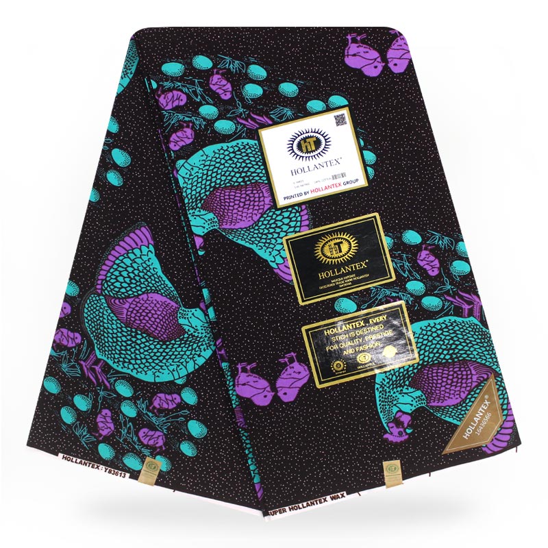 Ghana Kente Wax Fabric Veritable hitarget Wax African Kente Prints Real Java Wax Fabric for Cloth in 6 yards H180516s