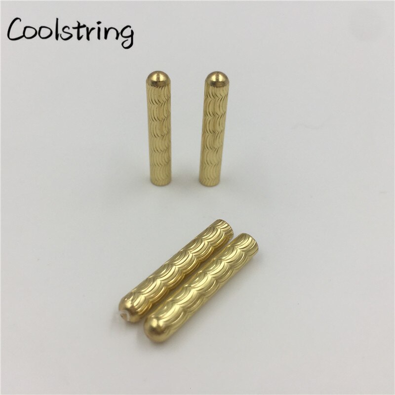 Coolstring-lacets métalliques 4 pièces/1 ensemble de lacets, bouts inspirés sans coutures dorés pour sweat-shirt de , 4x22mm