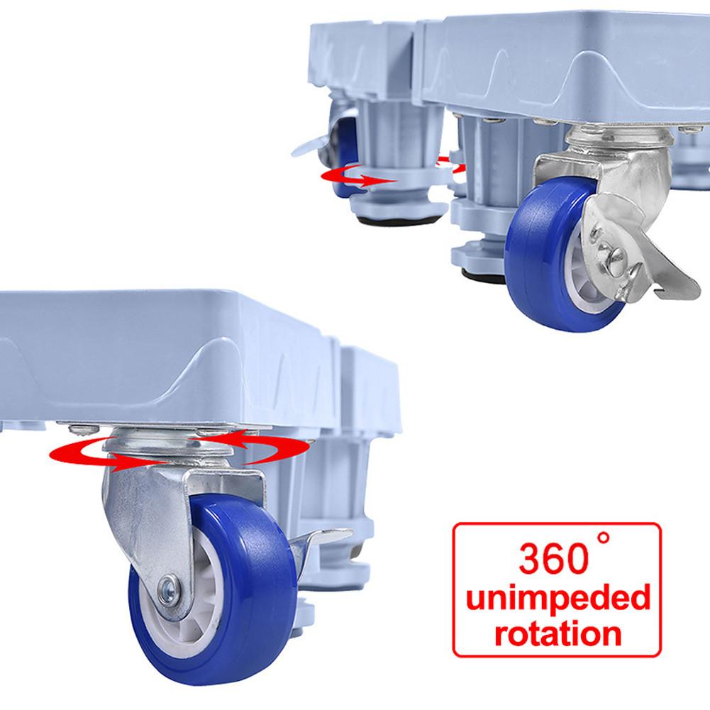 Mobil ruller vaskemaskin stativ møbler dolly justerbar rustfritt stål vaskemaskin kjøleskap base oppbevaring stativ