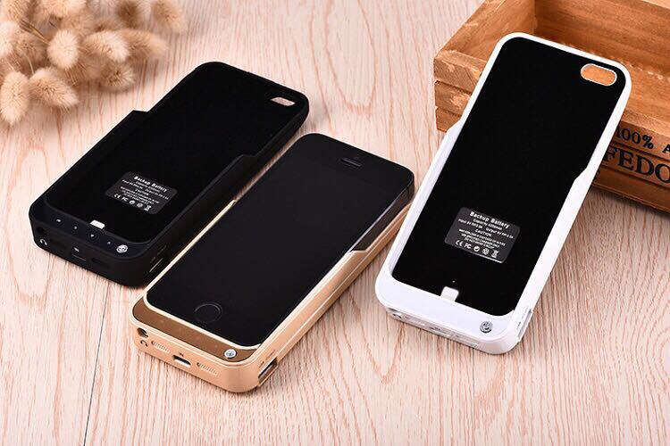 Coque de batterie externe 4200mAH, étui de chargeur de secours pour iPhone 5 5s SE