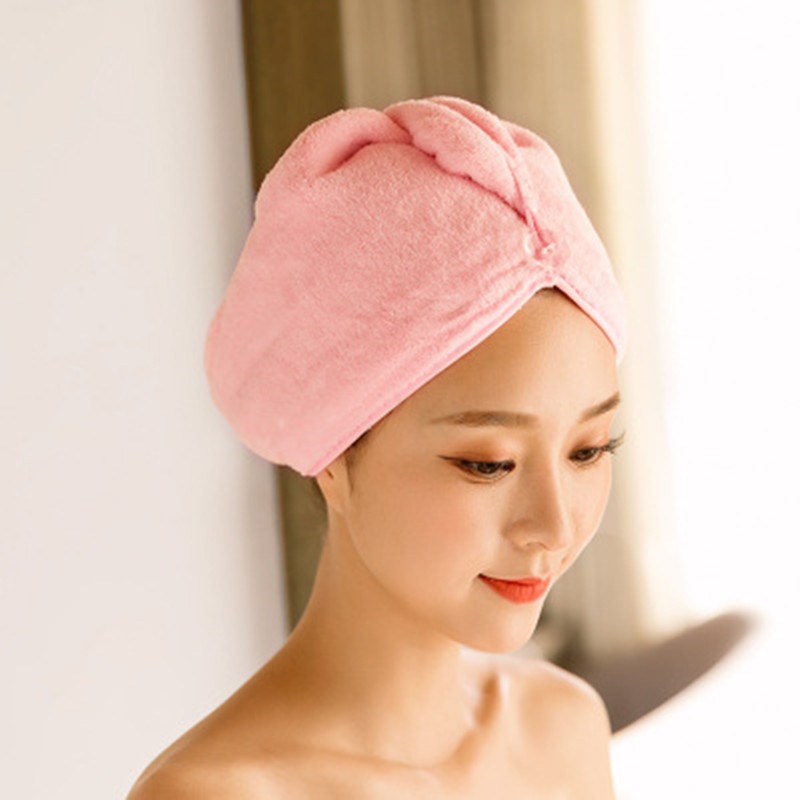 Absorbent Microfiber Hair Wrap Towel Drying Bath Spa Turban Shower Hair Drying Wrap Girls Quick Dry Hair Hat Cap Bathing Towels