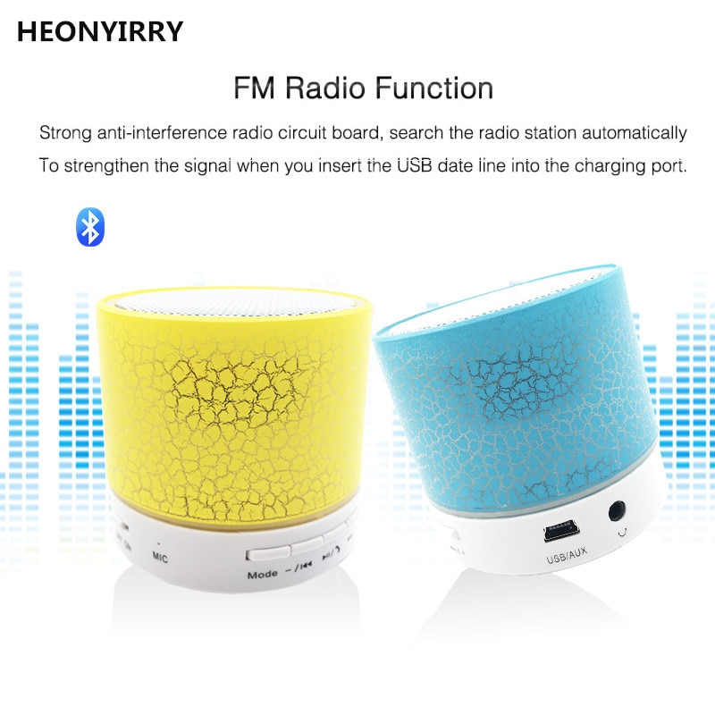 Mini Draagbare Fm Radio Met Speaker Led Digitale Ondersteuning Sd/Tf Card U Disk Voor Pc/MP3/4/Mobiele/Tabletten