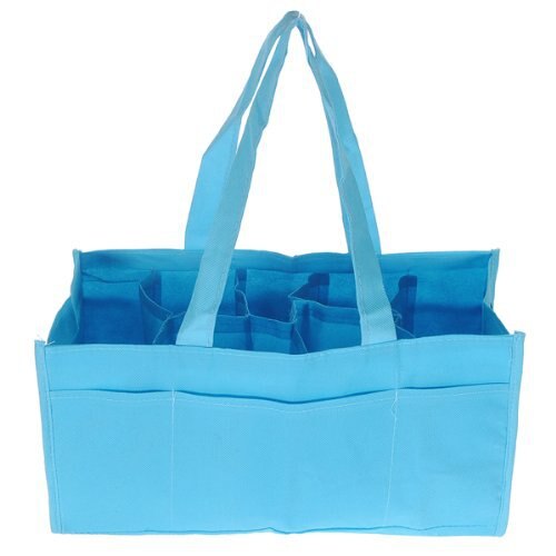 Saco de fraldas de mão interior vestindo portátil saco de fraldas de mão saco de partição saco de fraldas: Blue