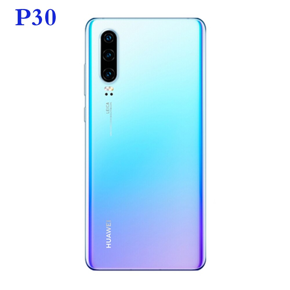 Huawei P30 Pro P30pro Batterij Cover Terug Glas Panel Rear Behuizing Case + Camera Glas Lens Frame Vervanging Voor huawei P 30: P30 Light Blue