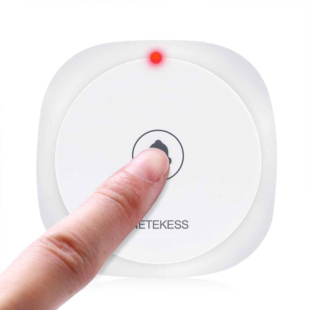 RETEKESS 5Pcs TD017 Pager Wireless Call Button Touch White 433.92MHz Restaurant Transmitter For Coffee Shop Hotel Hospital