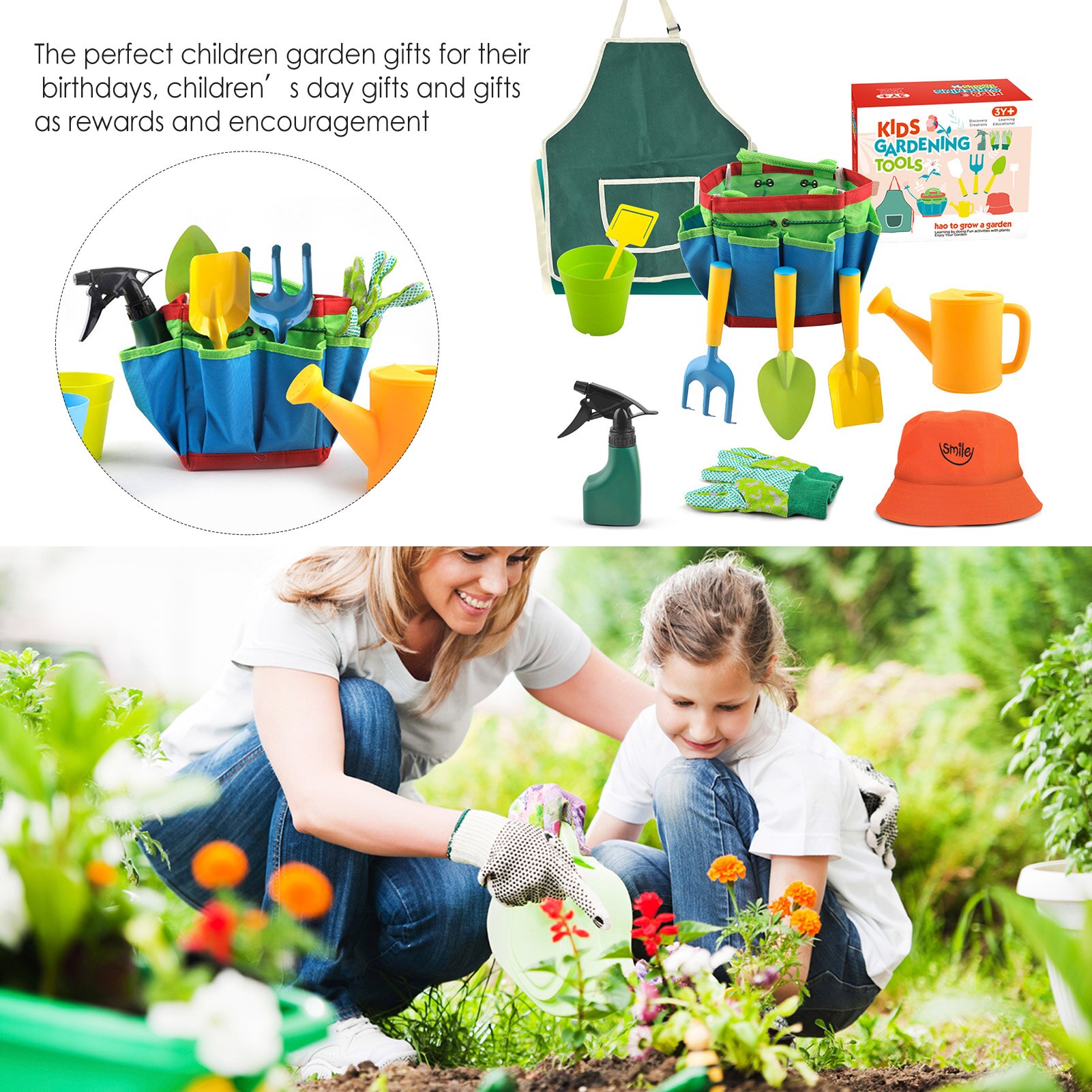 Kinderen Tuin Gereedschap Drenken Pretend Play Educatief Speelgoed Tuinieren Schop Hark Spade Speelgoed Leren Techniek Speelgoed