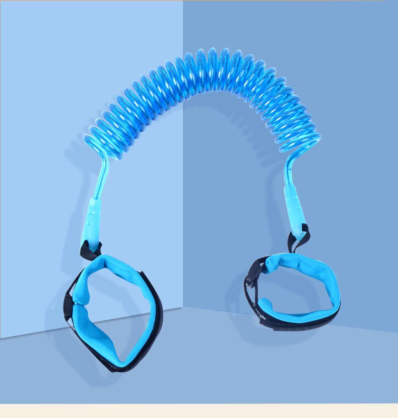 Anti Lost Wrist Link with Magnetic Induction Lock Toddler Wrist Leash for Kids Child Safety Harness Baby Proofing Wristband: Deep Blue / 1.5m