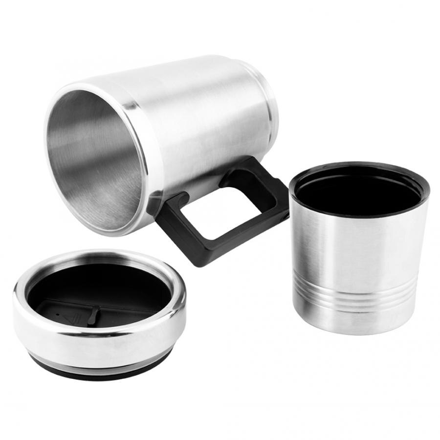 60W 12V 500ML water heater Stainless Steel Car Electric Kettle Coffee Tea Water Heating Cup Kettle