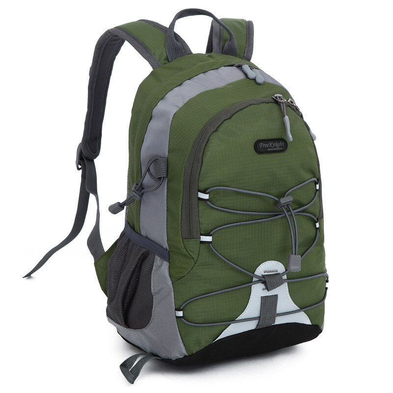 Mini tasker udendørs rygsæk taske ultralette sammenklappelige børn rygsække mochila skole sport dagsæk lille camping vandreture  xa28wa: Militærgrøn