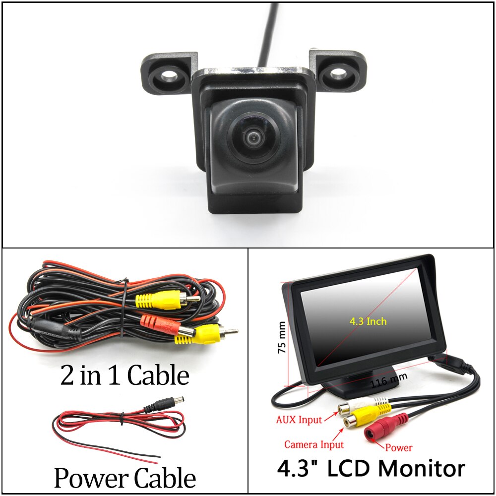 Owtosin HD 1280*720 Fisheye Rückansicht Kamera Für SsangYong Tivoli/Tivoli XLV/Tivoli Luft/LUVi Auto Monitor: Kamera mit 4.3 LCD