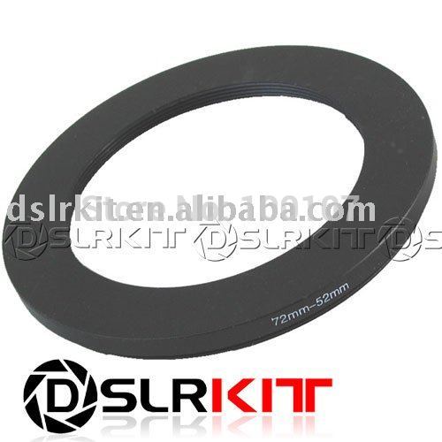 72mm-52mm 72-52 adaptador de paso de anillo de filtro