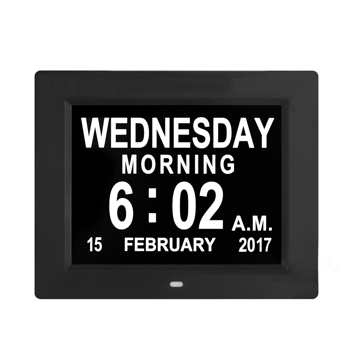 8 " tft-lcd digital klokke kalender dato dag klokke klokke automatisk dimming 8 språk hd display påminnelse alzheimer's
