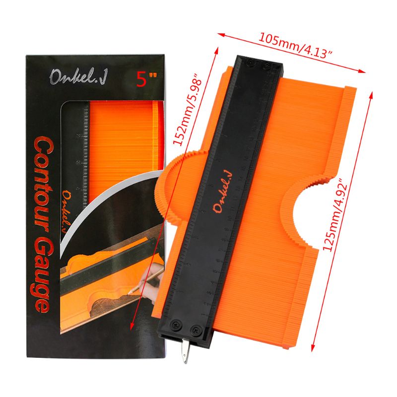 Shaping Measure Ruler Contour Gauge Profile Tool Alloy Edge Shaping Wood... – Grandado