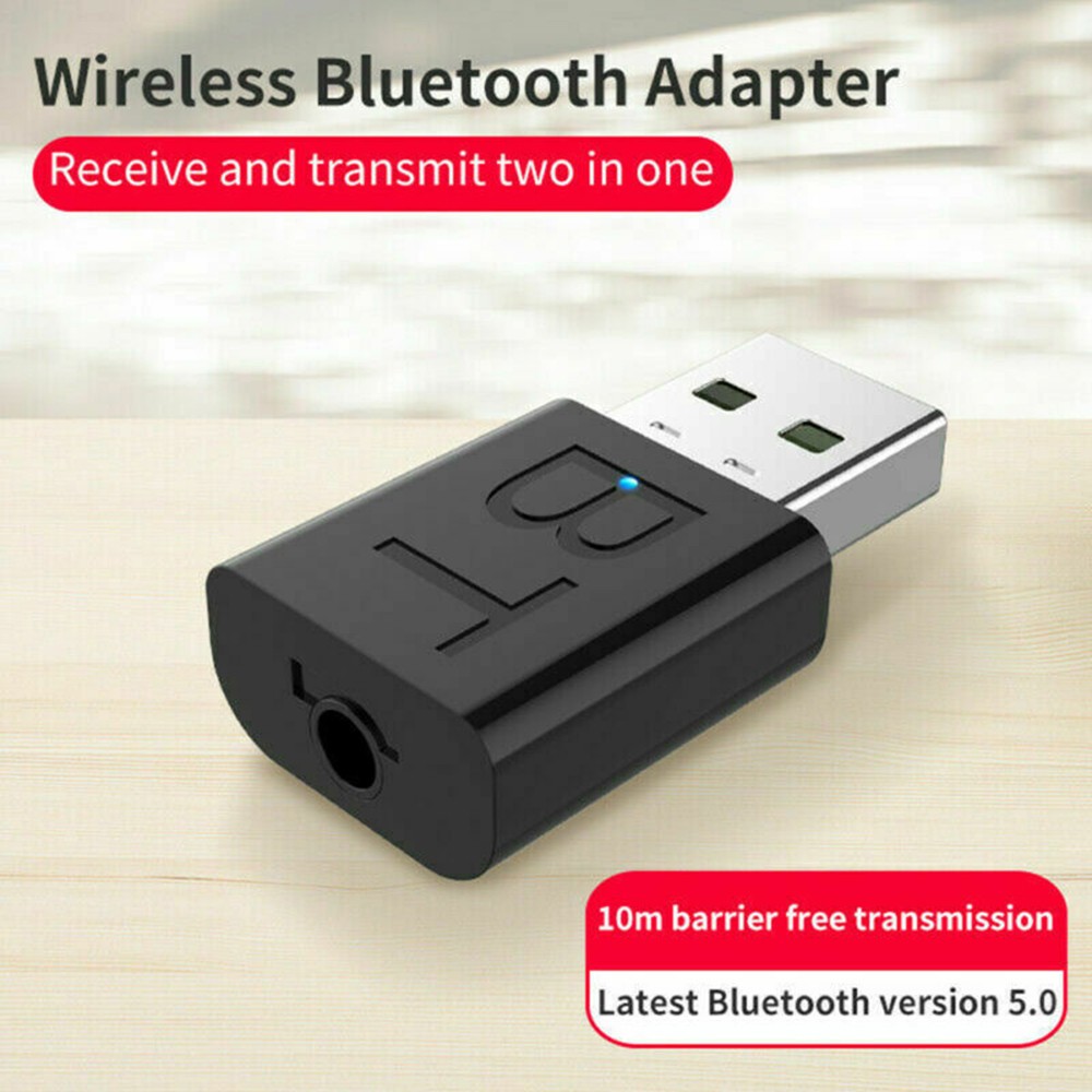 2 In1 USB Wireless Bluetooth Adapter 5.0 Transmiter Bluetooth For Computer TV Laptop Speaker Headset Adapter Bluetooth Receiver