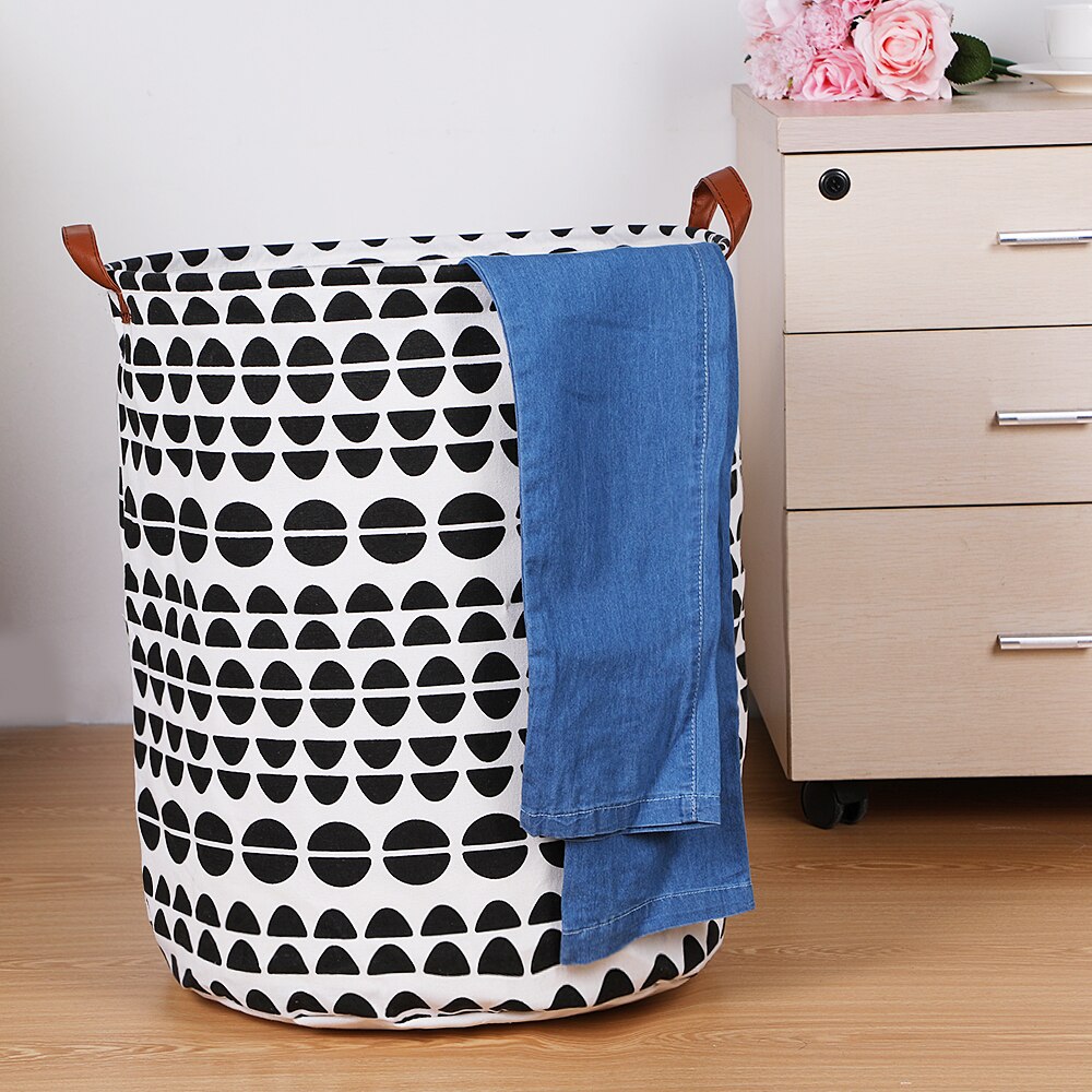 Didihou opvouwbare kleding speelgoed wasmand organizer opvouwbare wasmand ronde opbergbak 1pc