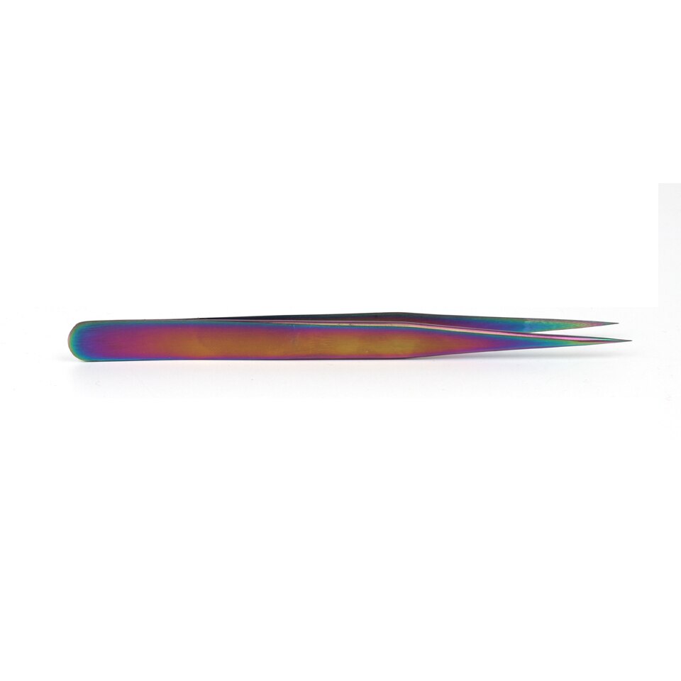 Vetus Ultra Precisie Pincet Voor Wimper Verlenging, Gebogen En Rechte Pincet Voor Wenkbrauw Roestvrij Pincet: Oranje