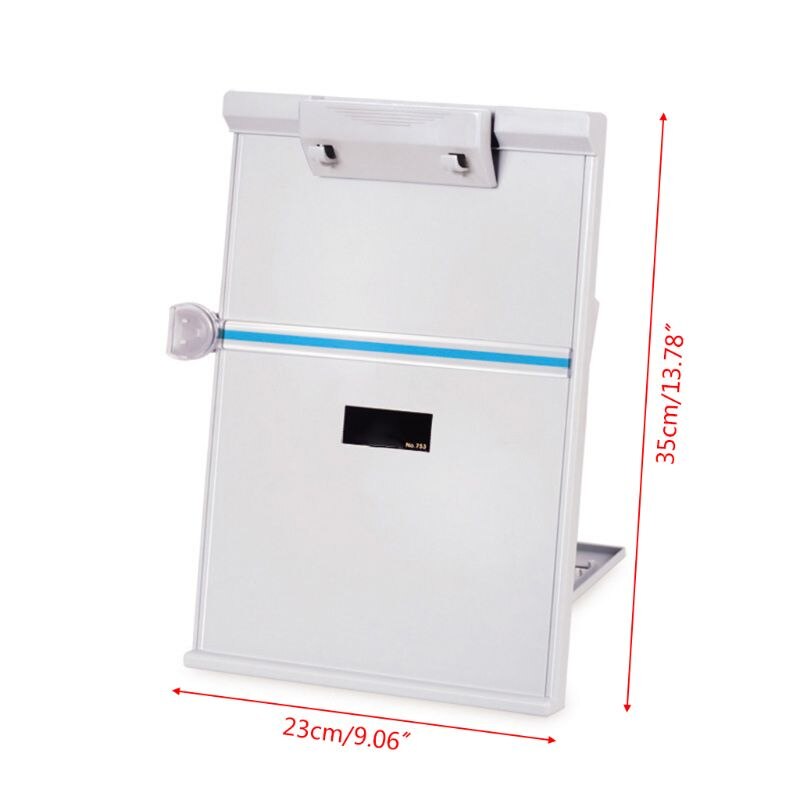 Plastic Adjustable Computer Document Holder Book Rack Stand Reading Typing Frame Q1JC