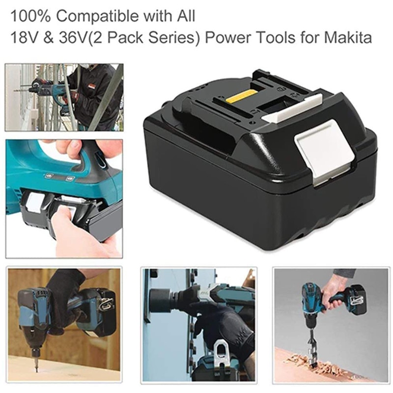 Battery Charger for Makita 18V 14.4V Li-Ion - Quick Charge 3A - DC18RC DC18RA