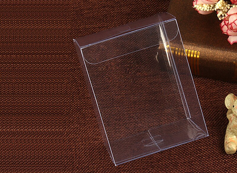 50pcs 4x4xH Plastic Box Storage PVC Box Clear Transparent Boxes For Boxes Wedding/Tool/Food/Jewelry Packaging Display DIY