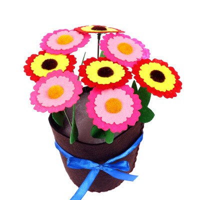 Handmade Diy Art Crafts Material Flower Pot Potted Plant Kids Creativity Handicraft Children Toy Kindergarten Learning Education: A