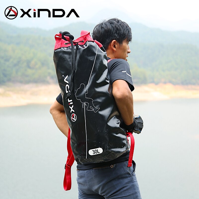 Xinda Outdoor Climbing Rope Bag 1000D PVC Storage Backpack Outdoor Rappelling Backpack Equipment Bag