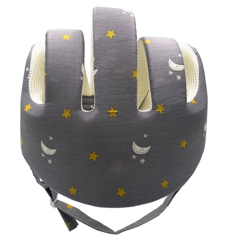 Elderly Fall Cap Protect Head Prevent Falls Safety Helmet Adjustable Elderly Breathable anti-fall Bump Cap M27: Dark Grey