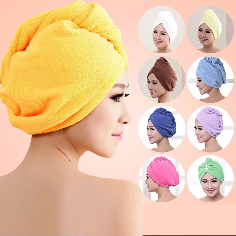 Schnell Trocknend Mikrofaser Schlecht Handtuch Turban Damen Weiche Dusche für Frauen Handtücher Männer Turban Kopfbedeckungen Schlecht Werkzeuge
