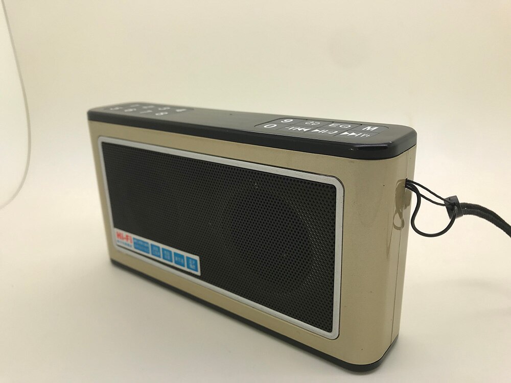 Mini radio digital portátil, Altavoz Bluetooth, u-disk, reproducción de tarjetas TF, soporte de auriculares