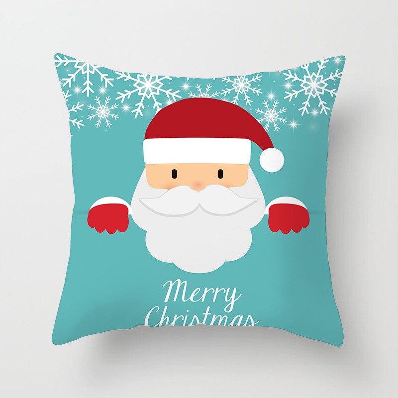 Coussin Décoratif Père Noël Avec Inscription Joyeux Noël - Ambiance De Fête Garantie