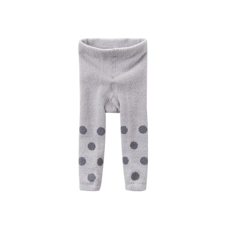 Db6290 dave bella hösten spädbarn bebis flickor lolita prickar leggings barn leggings: Grå / 24m