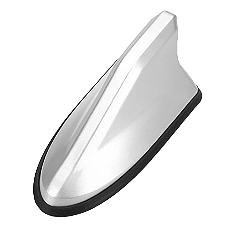 Car Shark Fin Antenna Second Generation Antenna Tail Modification Special with Signal Radio Antenna Free Punching: Silver