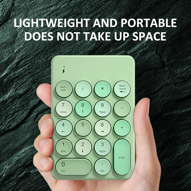 Wireless Numeric Keyboard Bluetooth Keypad Mini Numpad Mix Color Candy Protable For Laptop PC Computer Windows Teclados