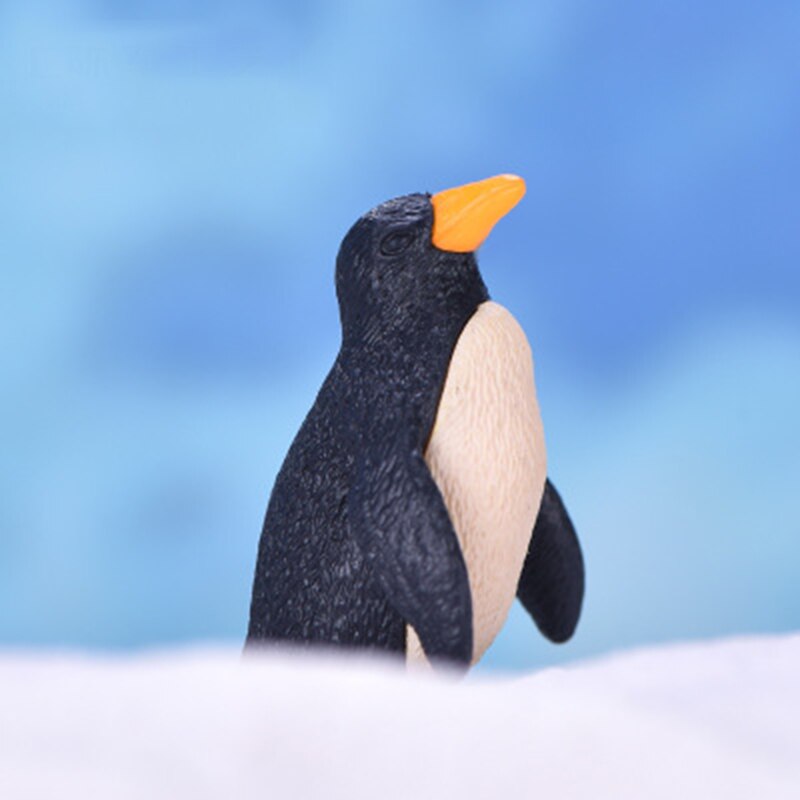ZOCDOU 1 pièce mignon pingouin pôle antarctique père et fils glace et neige petit modèle Statue artisanat ornement Miniatures