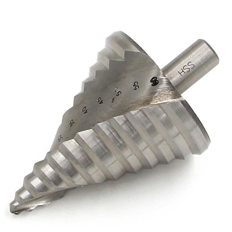 110mm Cone Hole HSS Titanium Coated Step Drill Bit Drilling Power Tools HSS 6-60mm Steel Metal Hole Cutter