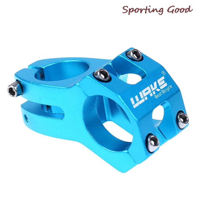 1PCS WAKE Mountainbike Lenker Vorbau Ultraleicht Aluminium Fahrrad Stem 31,8 MM: Blau