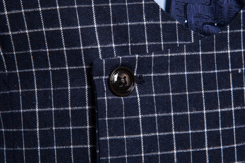 Mens Classic Plaid Pak Vest Double Breasted Jurk Vesten Slim Fit Busienss Formele Tuxedo Vest Mannelijke