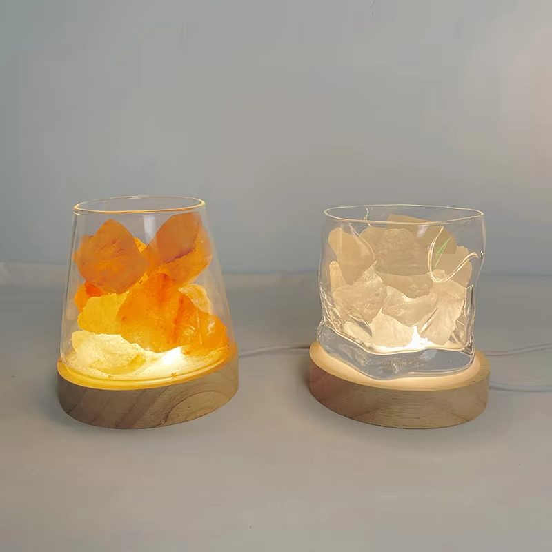6 cm Holz-Lichtsockel, Holz-LED-Licht, drehbarer Präsentationsständer, Lampenfassung, Lampensockel, Kunstornament