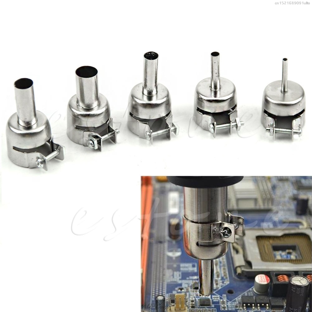 5 pièces pistolet thermique universel résistant aux buses pistolets à Air argent pour 45x24mm