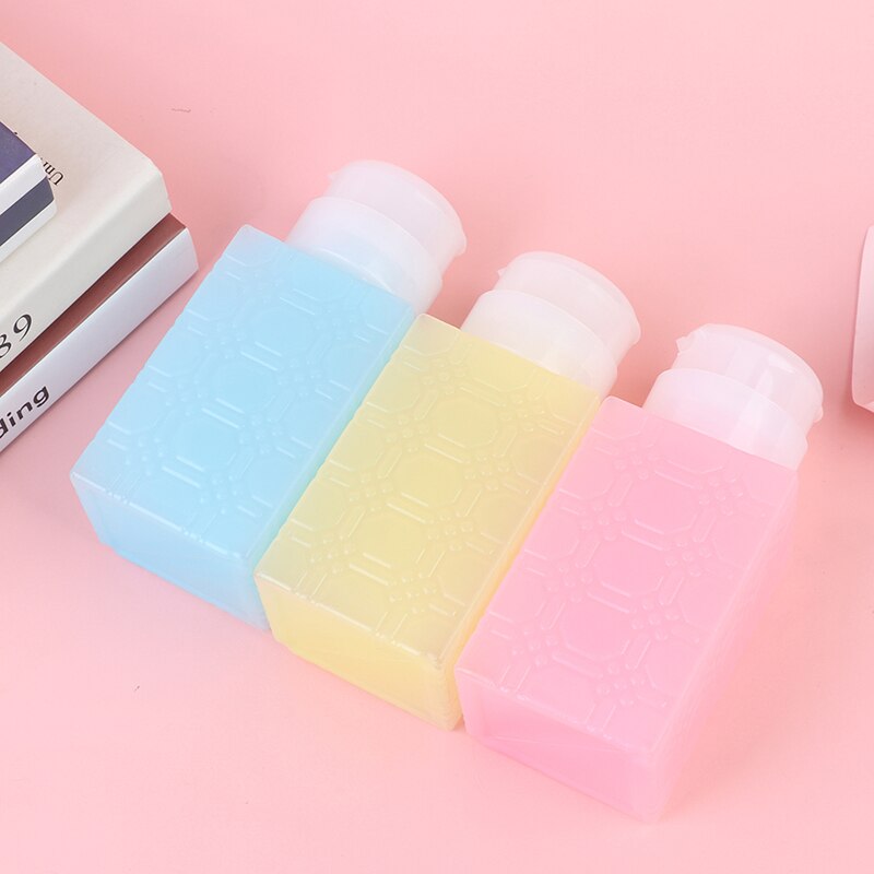 1 PC 220ML Empty Pump Dispenser Container Cleaner Nail Polish Remover Liquid Bottle