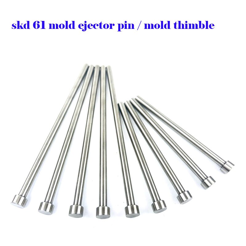 Injection Mould Spare Parts Straight Ejector Pin SKD61 Mould Thimble