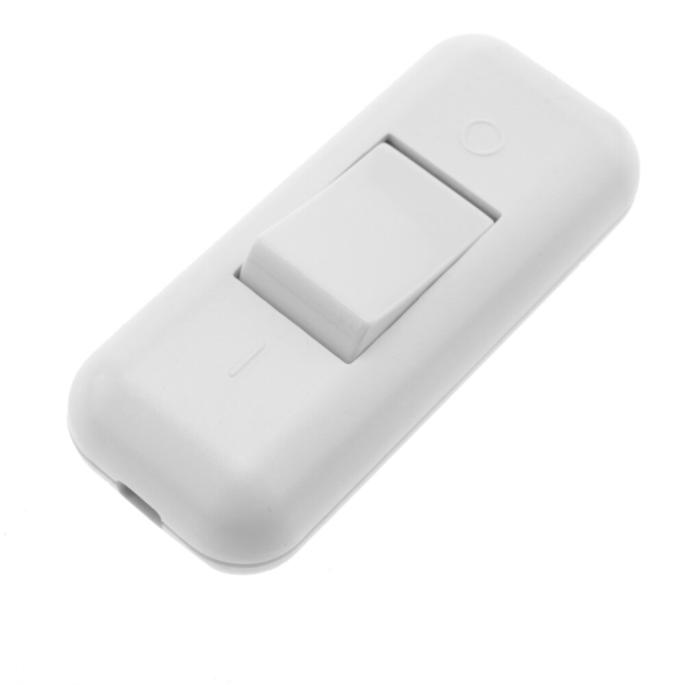 BeMatik - Interruptor pasante aéreo bipolar para lámpara 2A 250V blanco