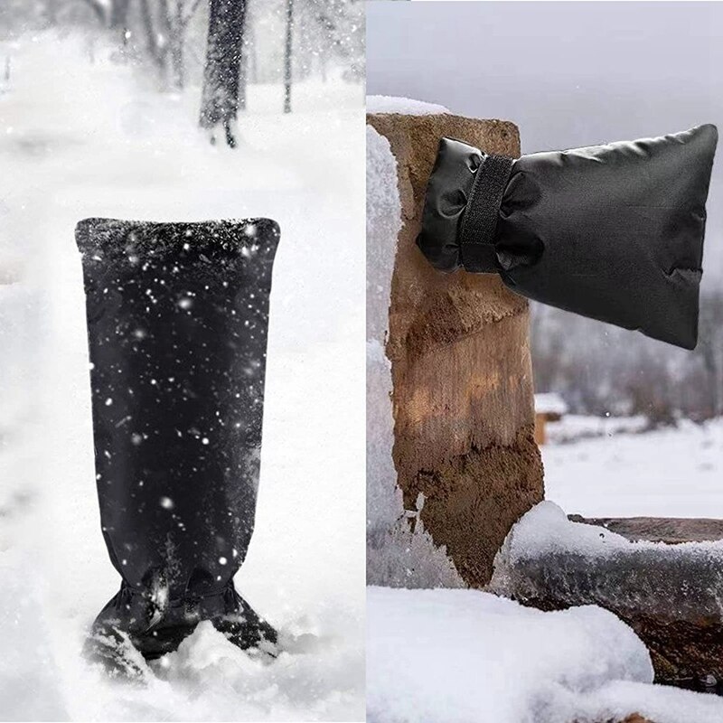 3Pcs Outdoor Faucet Covers for Winter Freeze Protection, Large Outside Garden Faucet Sock Insulation Cover Antifreeze