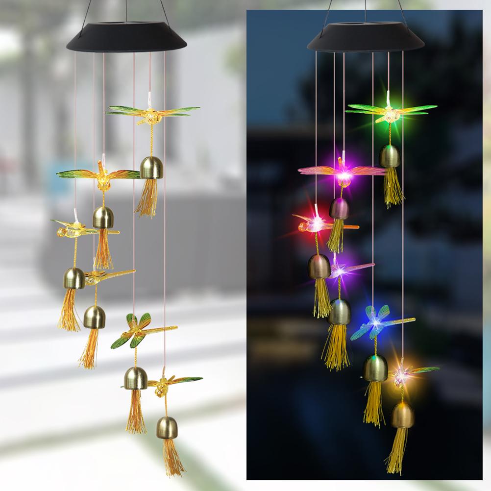 Led Solar Wind Chime Crystal Ball Waterdichte Outdoor Patio Licht Met Bells 7 Kleur Veranderende Windgong Voor Tuin Yard decor: picture stlye 3