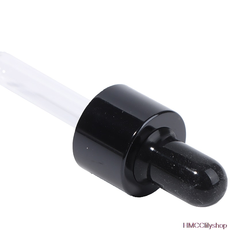 5ml-50ML Ätherisches Öl Schwarz Glas Tropfer Flaschen Leere Euro Schwarz Deckel Nachfüllbar