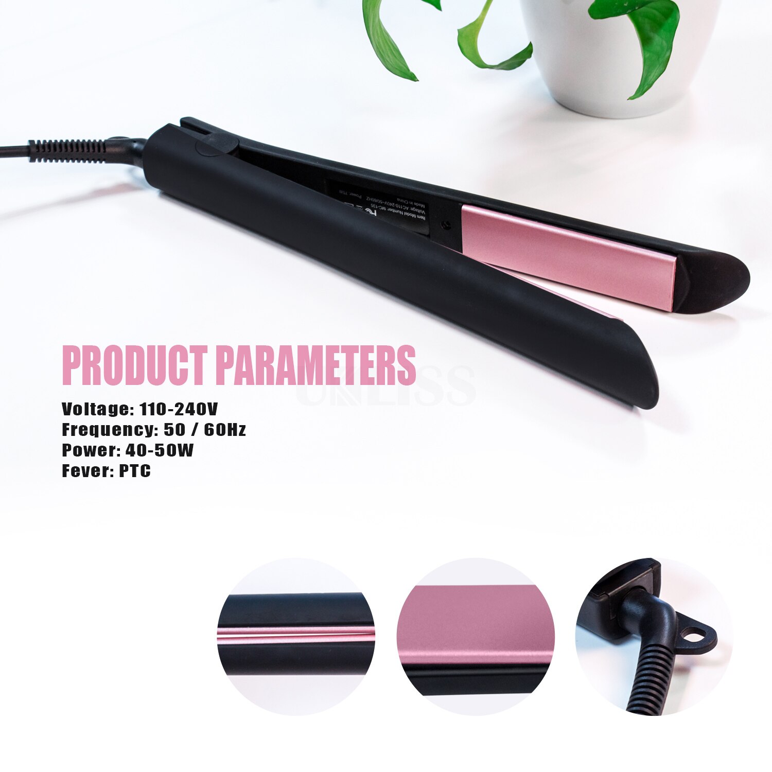 Mini Hair Straightener Curling Hair Clipper Hair Crimper Curling Iron Curly Hair Iron Hair Straightener Brush Flat Iron