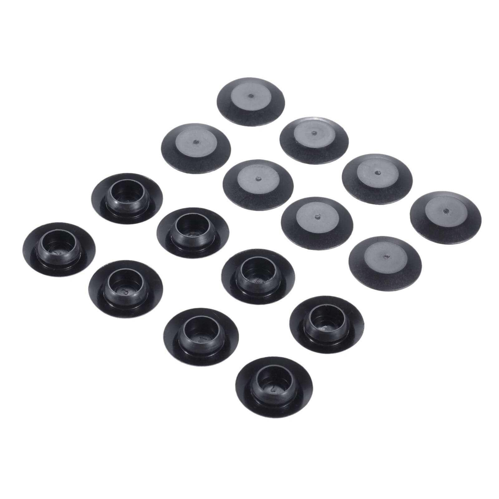 Yetaha 50Pcs 22mm DIameter Automotive Clip Fastener Flush Sheet Plugs Head Car Plastic Fasteners